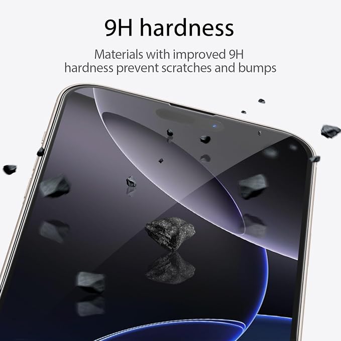 3 Pack Privacy Screen Protector for iPhone 16 Pro Max+3 Pack Camera Lens Protector with Tempered Glass,Touch Sensitive and Case Friendly - Image 7