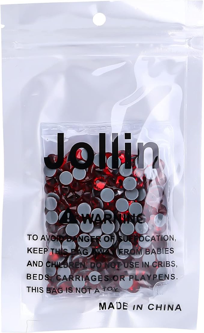 Jollin Hotfix Rhinestones Flatback Crystal Gems 6.4mm SS30, Red | 288pcs Hot Fix Crystals Glass Rhinestones for Bedazzling, Crafting, Clothes, Shoes & Accessories DIY Decoration - Image 6