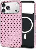 TPU Phone Case for iPhone 17 Pro Max, MagSafe Wireless Charging Compatible, Shockproof Slim Fit Protective Cover with Anti-Yellowing & Raised Camera Protection (Polka dot 4, iPhone 17 Pro Max(6.9")) by Unknown