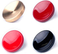 VKO Metal Soft Shutter Release Button | Delicate Camera Shutter Button Black Red Dark-red Golden 11mm Concave Surface(4 Pack) by VKO
