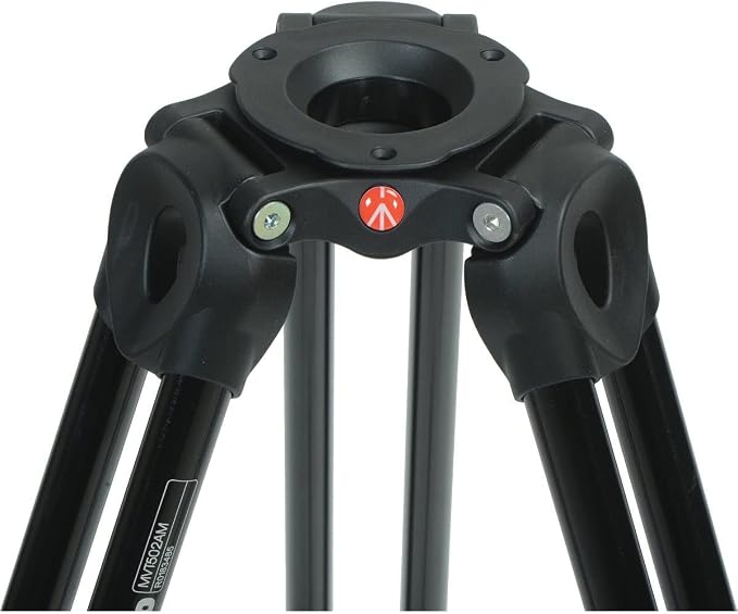 Manfrotto MVK502AM-1 Professional Fluid Video System Aluminum Tripod with Telescop Twin Leg (Black) - Image 6