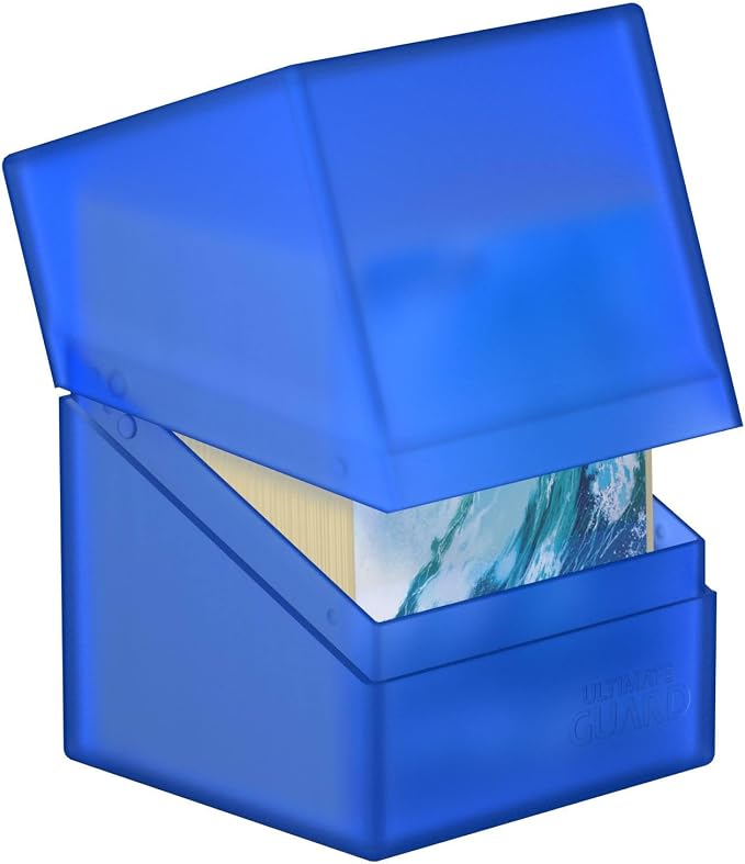 Ultimate Guard Boulder 100+ Classic, Deck Case for 100 Double-Sleeved TCG Cards, Sapphire, Secure & Durable Storage for Trading Card Games, Soft-Touch Finish - Image 3