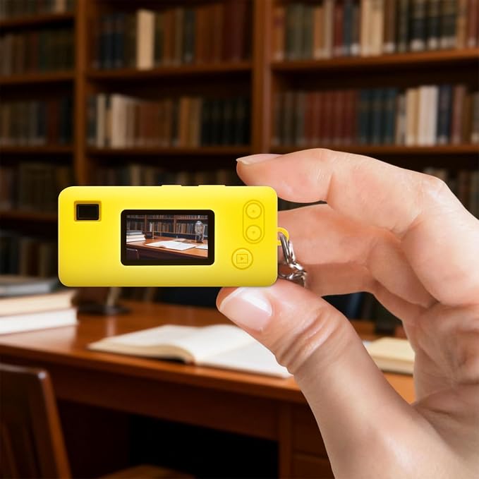 Silicone Case for Kodak CHARMERA Millennium Keychain Mini Digicam Blind Box | Soft Keychain Camera Sleeve, Precise Cutouts, Case-On Charging & SD Card Access, For Collectors & Daily Carry, Yellow - Image 8