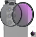 NEEWER 67mm CPL Filter with Cold Shoe Phone Lens Clip, HD Polarizing Filter with Pouch & Cleaning Cloth Compatible with iPhone 17 16 15 Pro Max Plus Samsung Galaxy S25 Ultra Camera by Neewer