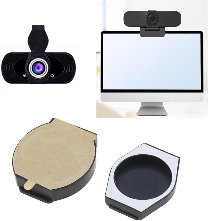 Create idea 6PCS Privacy Shutter Lens Caps Webcam Lens Cover Protective Caps Self-Adhesive Hood for Webcam Laptop Protecting Privacy and Security Black - Image 3