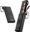 ULANZI CR2 High-Speed 2-in-1 SD TF Card Reader & Case Holder for SD/TF/Nano SIM Card/Eject Pin w IP54 Protection, USB 3.1 Type-C SD/TF 4.0 UHS-II, Camera Phone Photography Accessories (Black) by ulanzi
