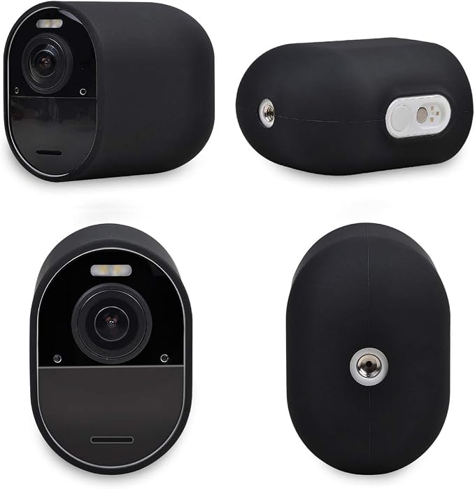 Silicone Case Cover for Arlo Camera, Weatherproof Protective Skin Cover for Arlo Ultra/Ultra 2/Pro 4/Pro 3 Black, 4 Pack - Image 2