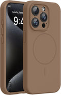 Miracase Magnetic for iPhone 15 Pro Case, Silicone, Soft Microfiber Lining by Miracase