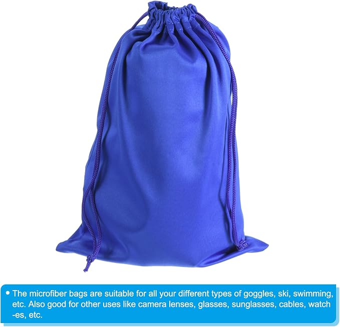 PATIKIL Ski Goggle Bag Microfiber Snow Goggles Case Cover Soft Storage Sleeve Drawstring Pouch - Image 4