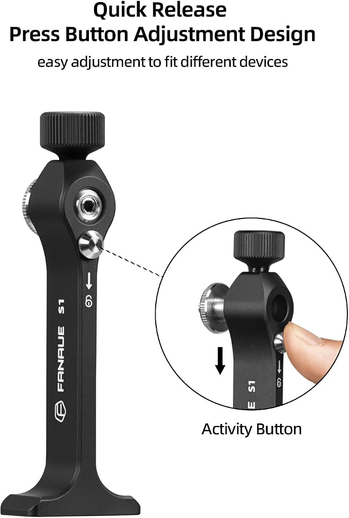 Binocular Tripod Adapter, Binocular Mount 1/4 Inch Threading Mount Aluminium (s1) - Image 6