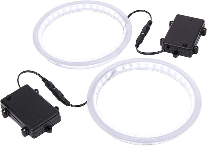 GoSports Cornhole Light Up LED Ring Kit 2pc Set - Red, White or Blue - Compatible with All Cornhole Games by GoSports