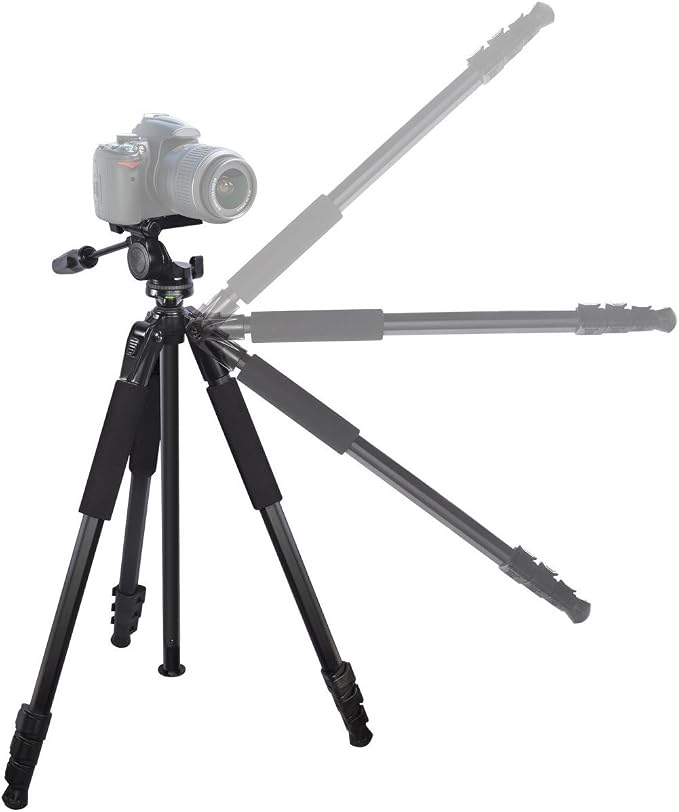Xit XT80TRPRO Elite Professional 80-Inch 4 Leg Section Heavy Duty Tripod with Foam Grips (Black) - Image 3