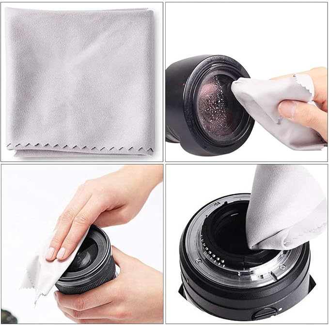 Camera Lens Cleaning Kit, Professional DSLR Lens Cleaning Tool with Waterproof Storage Bag, Air Dust Blower, Lens Cleaning Pen Brush, Cleaning Cloth, Empty Bottle, for DSLR Camera Cleaning Tool - Image 6