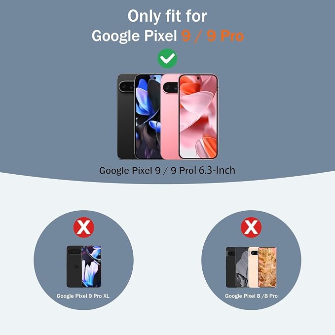 Gritup for Pixel 9/9 Pro Case Military-Grade Shockproof with Kickstand | with 2 PCS Screen Protector, Slide Camera Cover, Heavy Duty Outdoor Protection Funda para Google 9/9 Pro Cover, Green - Image 3