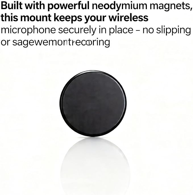 Mic Clip Magnet for DJI Mic Mini/Mic 2/Mic 3 Wireless Transmitter, Magnetic Clip for Wireless Lavalier Microphone adapters, Microphone Receiver Magnetic Mounting - Image 3