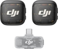 DJI Mic 3 (2 TX + 1 Mobile RX), Wireless Microphone | For iPhone 17/16/15 & Android/Tablet/PC, Plug-and-Play, Noise Cancelling, Ultralight, Adaptive Gain Control, Vlog by Unknown