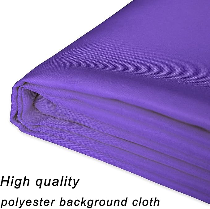 GFCC Purple Backdrop - 8FTX10FT Purple Photo Backdrop for Photoshoot Background for Photography Screen Video Recording Picture Background | Non-Reflective, Polyester Curtain, Easy Hang, Multipurpose Screen for Studio Photo Booth, Video Recording, Portr... - Image 6