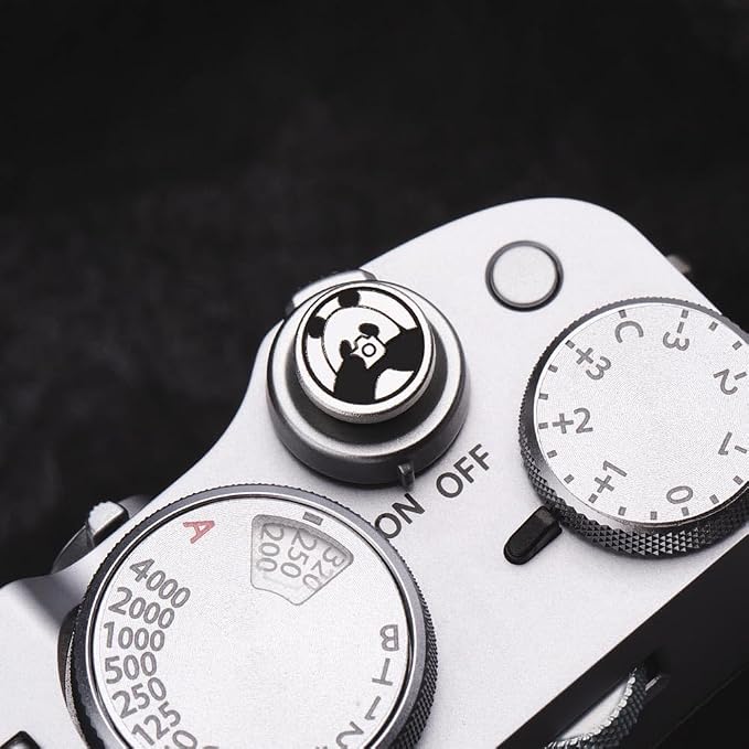 Camera Metal Hot Shoe Cover Protector Cap Cute Button Compatible for Fujifilm X100VI X100V X-M5 X-T4 X-T3 for Nikon ZF Z5 Z6 Z6II (Aluminum Alloy-Shutter Decorative Button) - Image 6