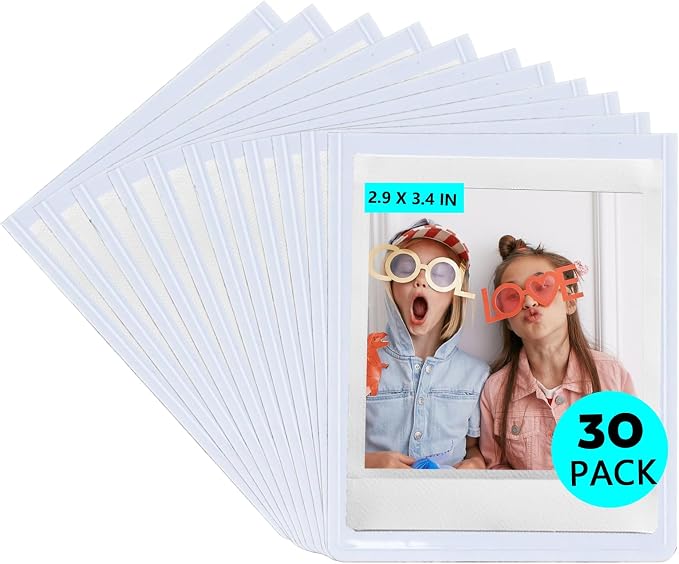 WOGOAZN Magnetic Picture Frame for Fujifilm Instax Square Instant Camera | Square Magnetic Photo Frames for Instax Square SQ40/10/20 Instant Camera 2.9x3.4 Inch Films, frame for fridge, White, 30 Pack by wogozan