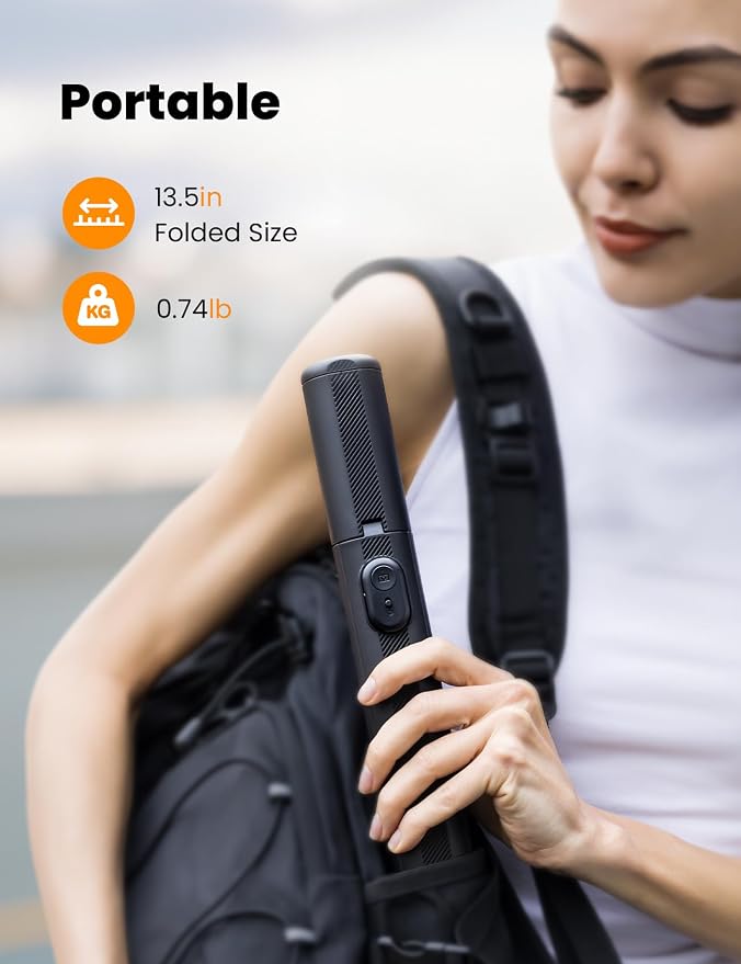 71" Phone Tripod with 1/4" Camera Mount, NT79 Extendable Selfie Stick | Extra Tall,Wireless Remote,Comapct Travel Stand Holder for Filming Video Recording,Compatible with iPhone/Samsung/Camera - Image 6