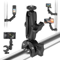 Super Camera Clamp Mount 3.6" Socket Arm 360°Ball Head Magic Arm 1/4" Thread for Canon Nikon/Digital Camera/DSLR/Gopro/Insta360/LED Light(Gopro Adapter,Phone Holder) by Taisioner