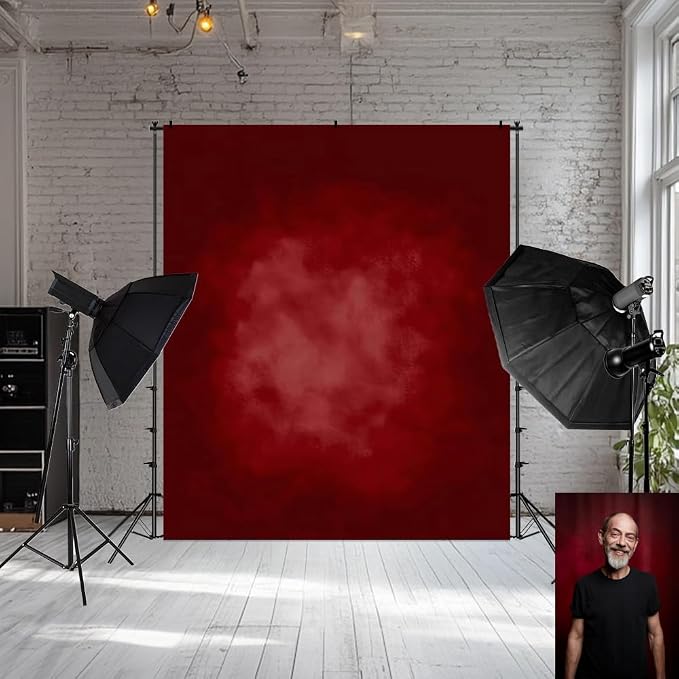Kate Red Photography Backdrops Abstract Photo Backdrop Poratrait Background for Photoshoot, 8x10ft - Image 4