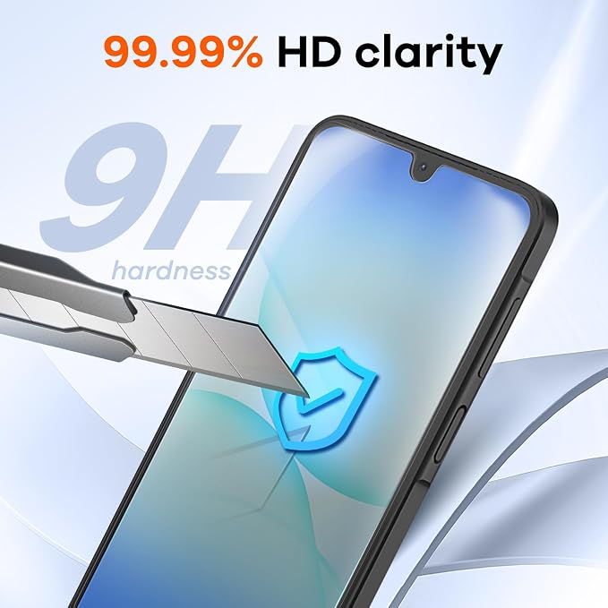 4+4 for Samsung Galaxy A17 5G Screen Protector Camera Lens Protector | 9H Tempered Glass Cell Phone Protector - Image 4