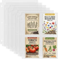 100 Pack 3.5 x 5 Photo Sleeves for 3 Ring Binder(400 Pictures) | Seed Storage Organizer Sleeves,Clear Sleeves for Seed Packet Storage, Seed Keeper, Seed Organizer Binder by Unknown