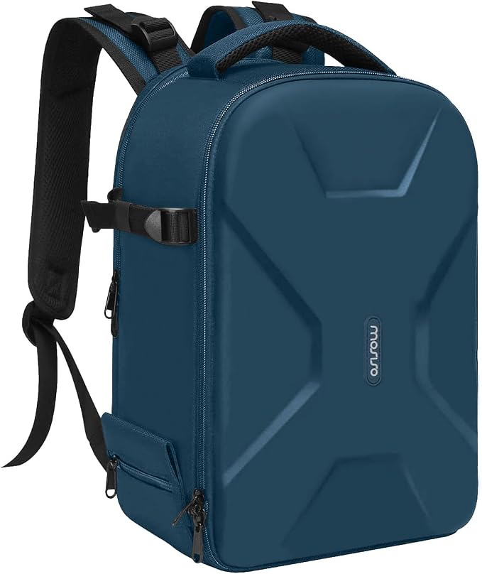 MOSISO Camera Backpack, DSLR/SLR/Mirrorless Photography Camera Bag | Waterproof Hardshell Bag with Insert&Tripod Holder&Laptop Compartment Compatible with Canon/Nikon/Sony, Teal Blue by MOSISO