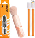 K&F CONCEPT 6-in-1 Keyboard Cleaning Brush Kit for Camera, Lens, PC,Pink | Soft Bristles, Easy to Clean, Includes 4 Brush Sizes for Precise, Scratch-Safe Cleaning of Various Devices,MK11 by KFCONCEPT