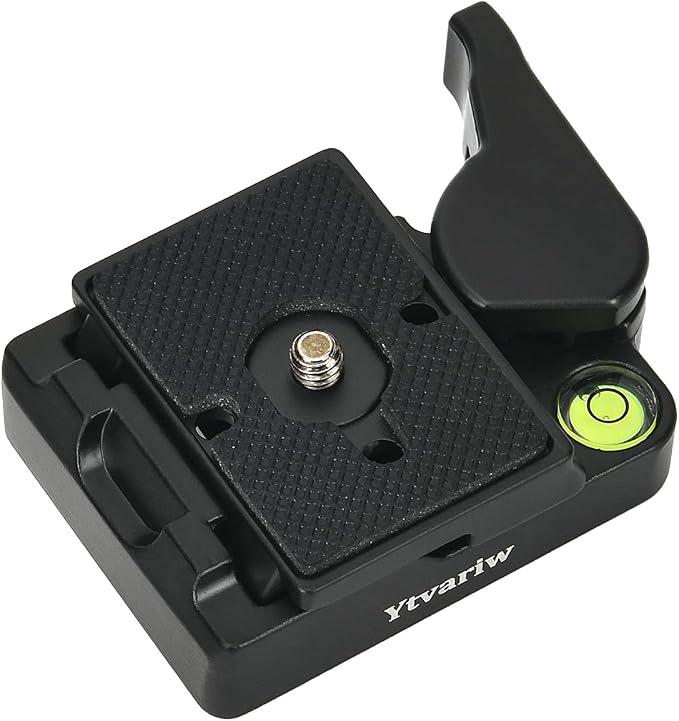 323 RC2 Quick Release Plate Adapter, Rapid Connect Adapter with Quick Release Plate Compatible for Manfrotto Monopod, Manfrotto Tripod Ball Head and Tripod by Ytvariw