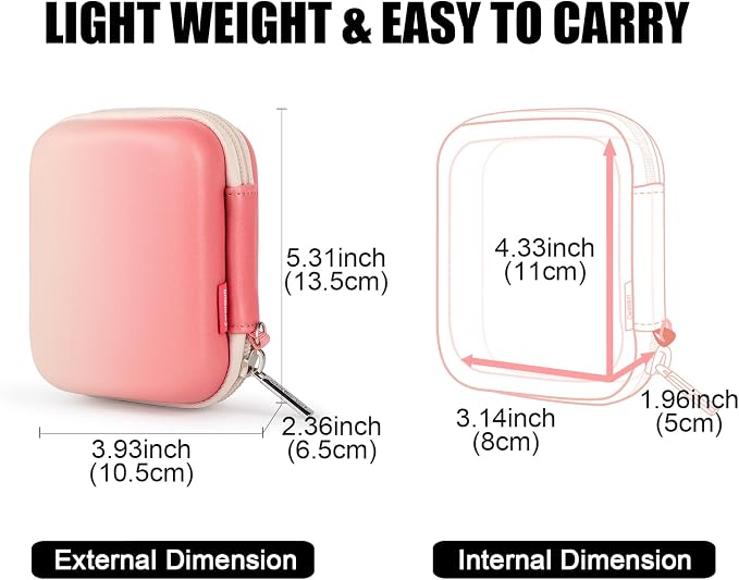 Cwatcun Digital Camera Case, Compact Protective Pouch for Kodak/Canon/Sony | Fits cameras up to 4.9"x3.5"x2.2". 900Dscratch-resistant, water-repellent, 3-layer shockproof sponge, detachable wristband. - Image 2