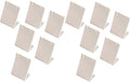 888 Display USA, Inc 12 Pieces White Leatherette Leaning Earring Stands/Jewelry Displays 3.5 Inches Tall (White Leatherette, 12) by 888DisplayUSA