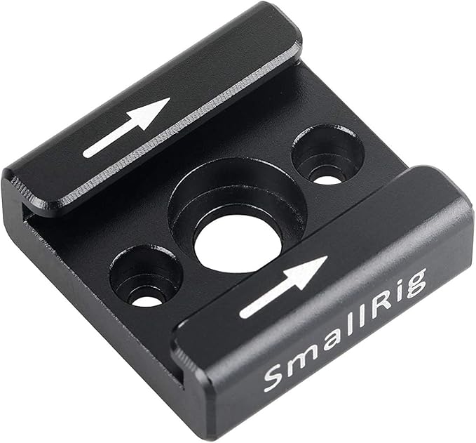 SMALLRIG Cold Shoe Mount Adapter with 1/4" Thread - 1241 | 1/4" Thread Hole to Cold Shoe Adapter, Mounts on Camera & Camcorder Rigs for Mic/LED/Monitor Accessories by SmallRig