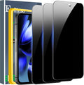 Ferilinso Privacy Screen Protector for Google Pixel 9A, Tempered Glass | 3 Pack, 9H+ Hardness, Military-Grade Shatterproof, Anti-Scratch, HD Clear, Case Friendly, Easy Installation, Bubble Free by Ferilinso