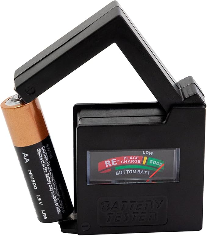 Dial Industries Battery Organizer Case with Tester for 12 AAA 12 AA 6C 4D | Built in gauge checks charge before use, Keeps loose batteries sorted by size, Great for drawers, closets or garages - Image 5