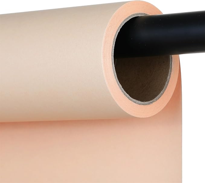 Beige Cream Backdrop Paper, Seamless Paper Backdrop 107" x32.8' | Seamless matte backdrop paper with non-reflective surface for portraits, videos, product photos and studio photography. by Unknown