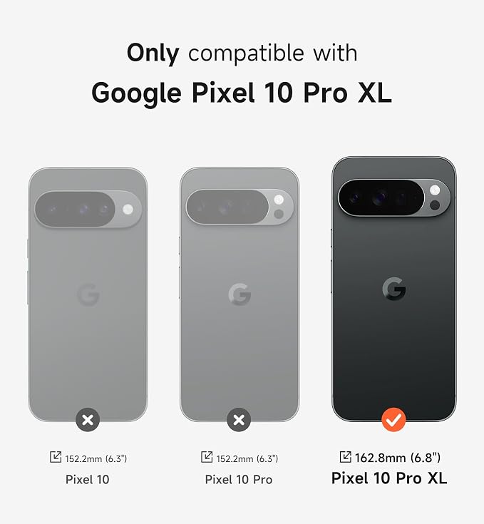 SURITCH for Google Pixel 10 Pro XL Phone Case, Compatible with MagSafe, Protective Cover with Camera Cover & Adjustable Metal Kickstand for Pixel 10 Pro XL 2025 -Dark Blue - Image 2