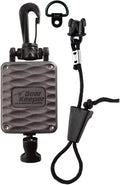 Gear Keeper CB Mic Keeper - CB Radio Retractable Mic Holder (RT4A-4112-G) | USA made CB mic holder, aluminum housing, snap clip mount, lanyard & mounting hardware included, 29" reach, 9oz retraction by GearKeeper