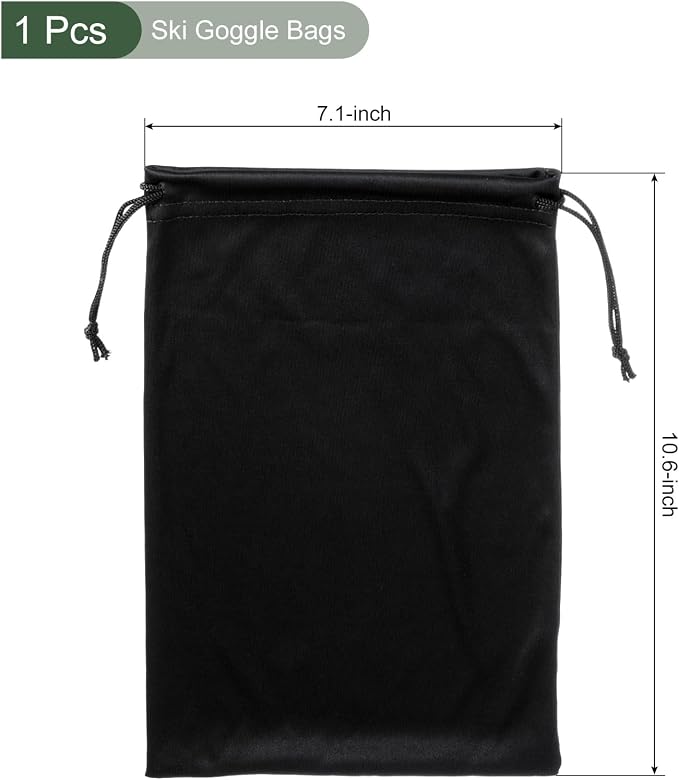 YOKIVE Ski Goggle Bags, Sport Microfiber Snow Goggles Case Covers Storage Sleeves Drawstring Pouches - Image 2