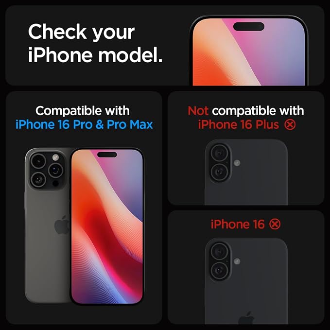 Spigen Camera Lens Protector for iPhone 16 Pro Max,16 Pro - Desert Titanium | GlasTR EZ Fit Optik Pro, 9H+ Tempered glass, Scratch resistant, Auto-align tray, Original photo quality, Case-friendly, 2Pack - Image 2