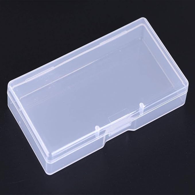 SATINIOR Pack of 12 Clear Plastic Bead Storage Containers with Hinged Lids for Beads and More (12.8 x 6.1 x 2.45 x 2.9 inches) - Image 7