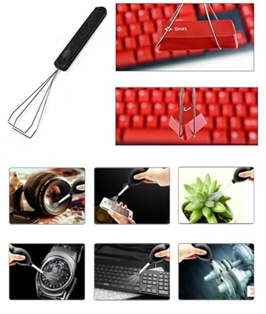 Honbay 3 in 1 Cleaning Tools Rubber Ball Dust Blower Cleaning Brush, Keycap Steel Puller Remover for Digital Camera Lens Filter Keyboard - Image 6
