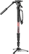 Manfrotto Element MII Video Kit Aluminium Fluid Monopod with Video Head, Slim and Lightweight, Loads up to 4kg, Foldable Fluid Base, 4 Sections, Twist Locks, for mirrorless and DSLR Cameras by Unknown