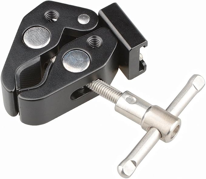 CAMVATE Super Clamp with Cold Shoe Mount for Camera Flash Light Accessorie - Image 4