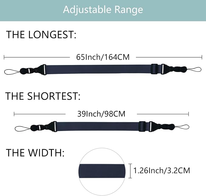 3 Pack Adjustable Shoulder Strap, iPad Strap Nylon Neck Lanyard | for iPad/Samsung Tablet Case,Camera Binocular Crossbody Laptop Luggage Bag - Image 2