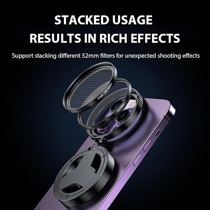 Magnetic CPL Filter for iPhone 12-17, 52mm, Anti-Glare Lens | 52mm Glass Optics, Quick Mount, 360° Rotatable Ring, Reduces Reflections Enhances Colors, Ideal for Outdoor Photography - Image 6