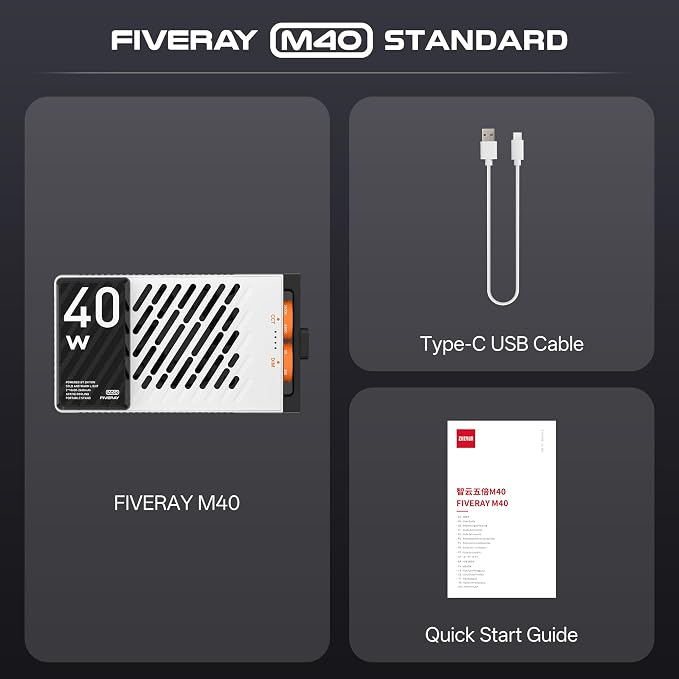 ZHIYUN FIVERAY M40 Video Light [Official] 40W Portable Camera Light | LED Panel DSLR Photography Lighting 14000 Lux, CRI/TLCI 96+ 2700-6200K, 320g Lighting Setup for YouTube, TikTok - Image 2