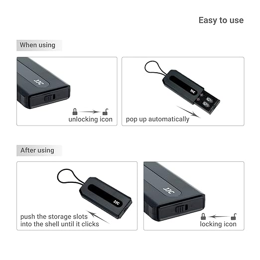 18 Slots Memory Card Case for 12 Micro SD Card and 6 SD Cards,Pop-up Design, Micro SD/Micro SDHC/Micro SDXC TF Card Holder Organizer, SD/SDXC/SDHC Card Case Storage - Image 4