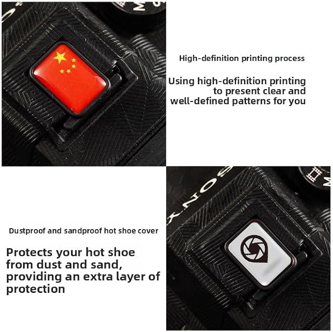 Camera Flashlight Hot Shoe Cover with Bubble Spirit Level for Canon Nikon Panasonic Fujifilm Olympus Pentax Sigma DSLR/SLR/Evil Camera -Pack of 2 (003) - Image 4